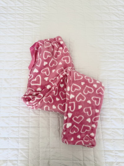 PANTALON POLAR SOFT ROSA CORAZONES