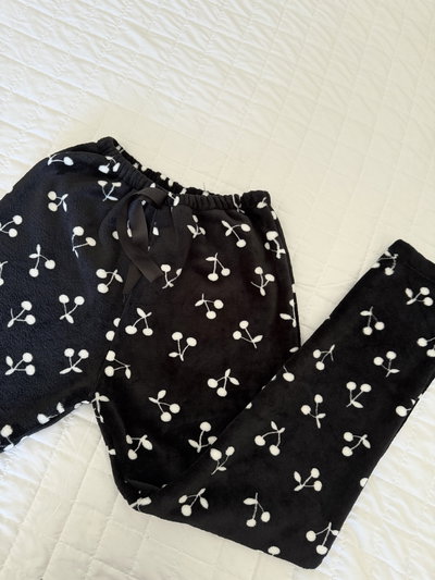 PANTALON POLAR SOFT NEGRO CHERRY