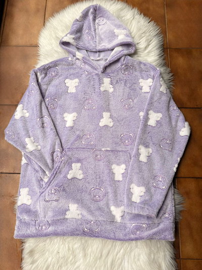 MAXI BUZO POLAR SOFT OSITO - LILA -