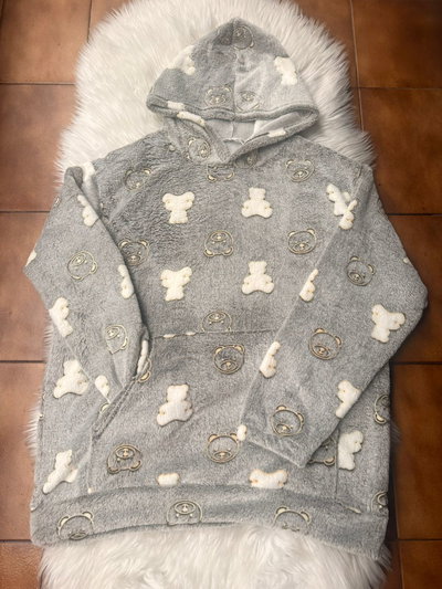 MAXI BUZO POLAR SOFT OSITO - GRIS -