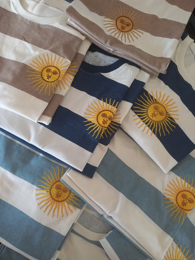 DOCENA SURTIDA REMERAS ARGENTINA 