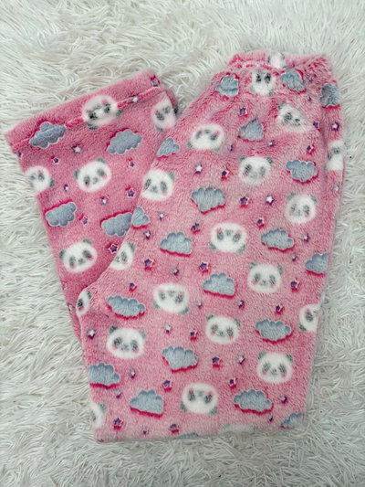 PANTALON POLAR SOFT LUMINOSO  ROSA - NUBES - 