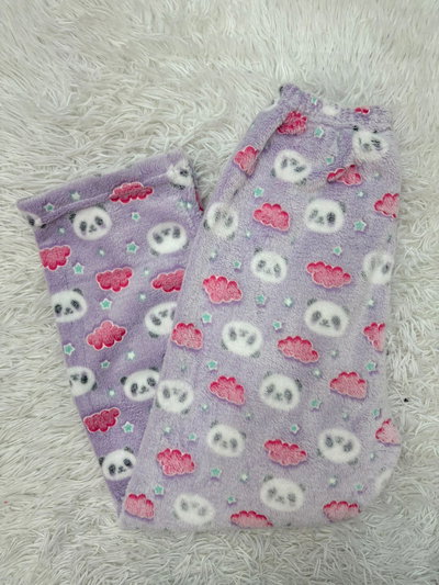 PANTALON POLAR SOFT LUMINOSO  LILA - NUBES - 