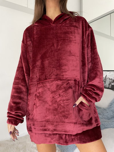 MAXI BUZO POLAR SOFT - BORDO -