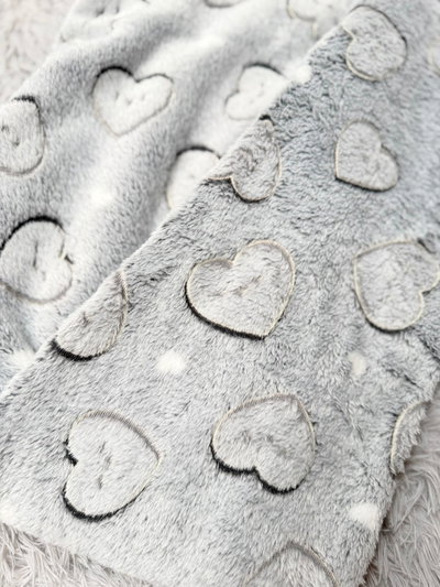 PANTALON POLAR SOFT LUMI CORAZONES CARAS - GRIS-