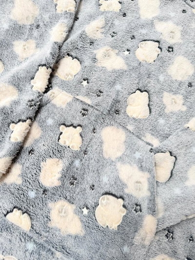 MAXI BUZO POLAR SOFT CAPI - GRIS -