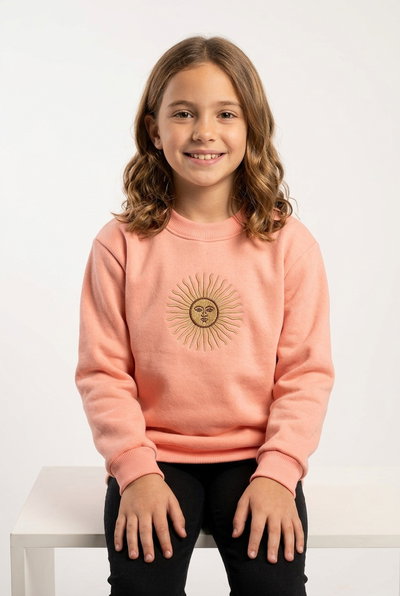 BUZO ARG FRIZADO KIDS ROSA LISO