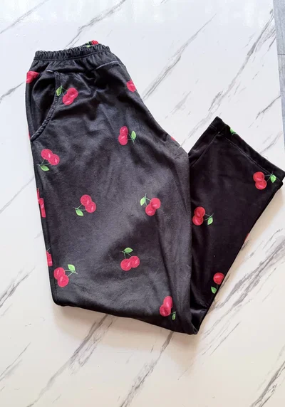PANTALON PLUSH CHERRY - NEGRO - 