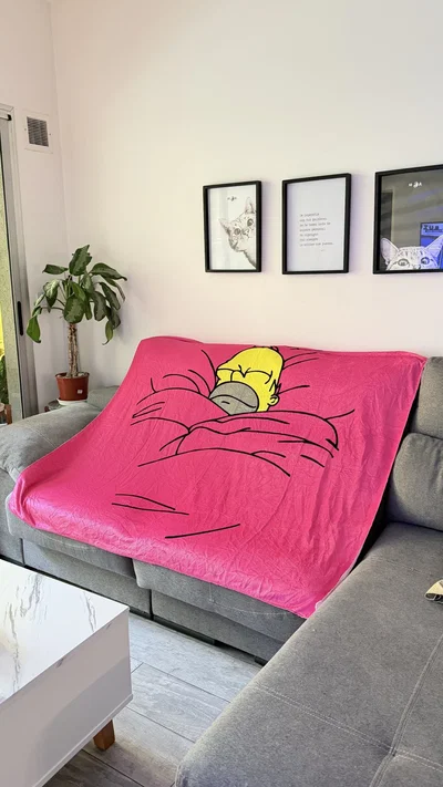 MANTA POLAR SOFT HOMERO PASTELITO