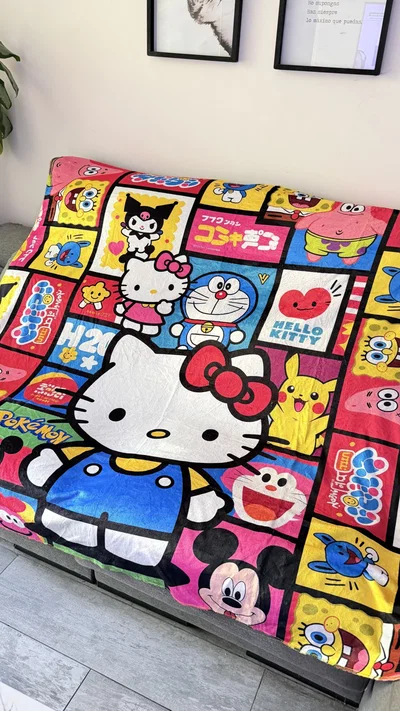 MANTA POLAR SOFT KITTY&PERSONAJES