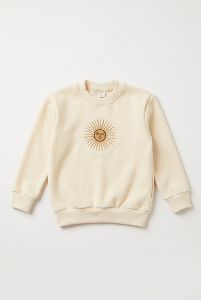 BUZO ARG FRIZADO KIDS CREMA LISO