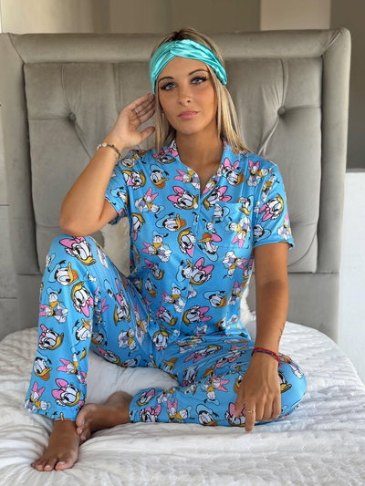 CAMISERO LARGO DONALD&DAISY -MODAL SOFT-