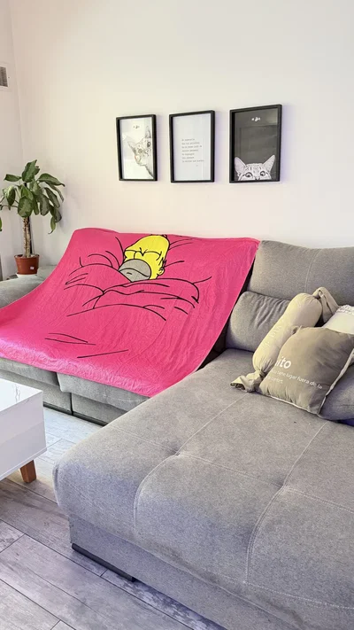 MANTA POLAR SOFT HOMERO PASTELITO