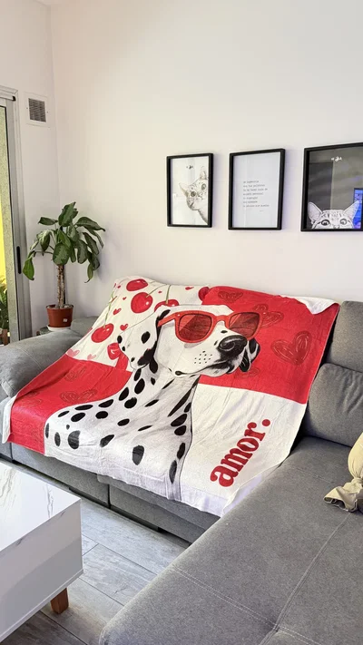 MANTA POLAR SOFT DALMATAS