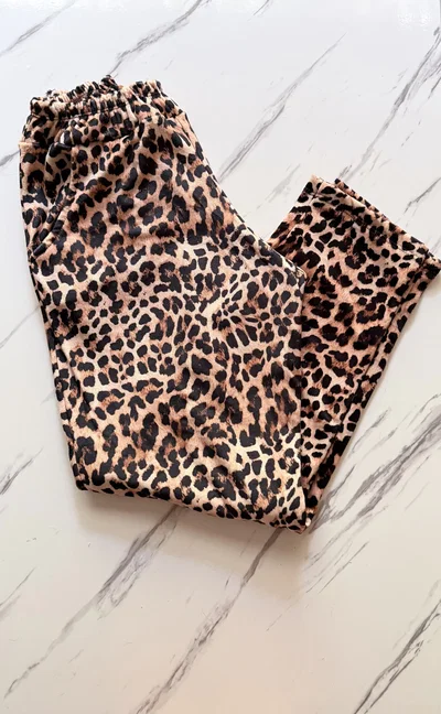 PANTALON PLUSH ANIMAL PRINT