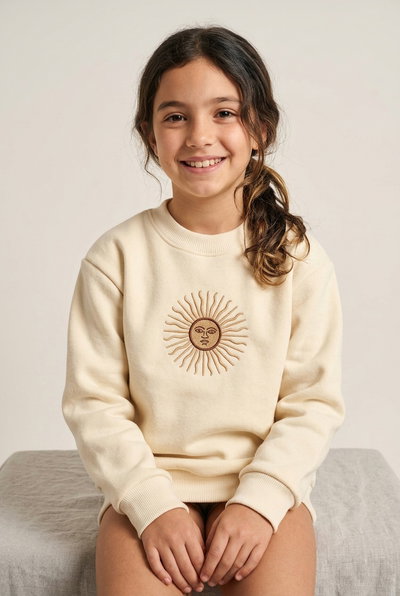 BUZO ARG FRIZADO KIDS CREMA LISO