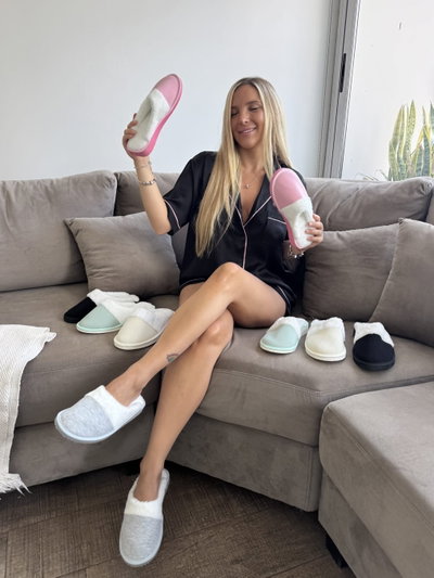 PREVENTA PANTUFLA TEXAS - GRIS -