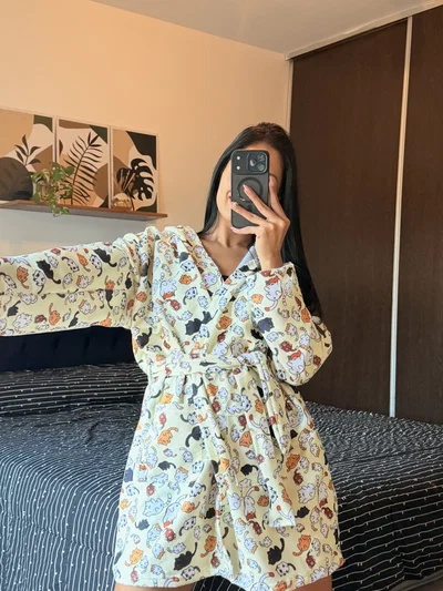 BATA GATITOS - TOALLA - 