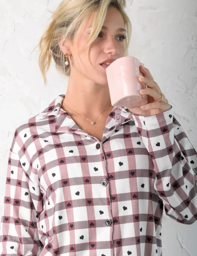 CAMISERO LARGO LIDIA - MODAL SOFT- 