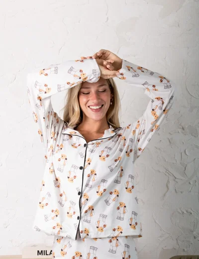 CAMISERO LARGO MATE - MODAL SOFT- 