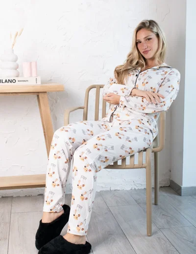CAMISERO LARGO MATE - MODAL SOFT- 