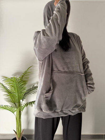 MAXI BUZO POLAR SOFT - GRIS -