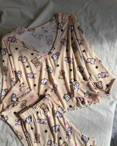 PIJAMA PILI - KITTY AMARILLO -