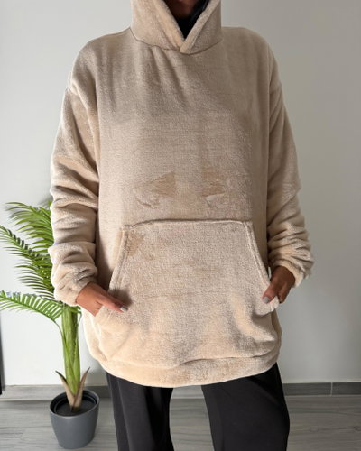 MAXI BUZO POLAR SOFT - BEIGE -