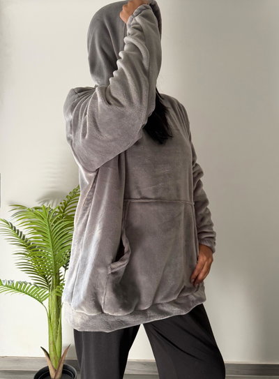 MAXI BUZO POLAR SOFT - GRIS -