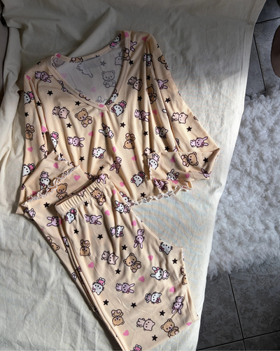 PIJAMA PILI - KITTY AMARILLO -