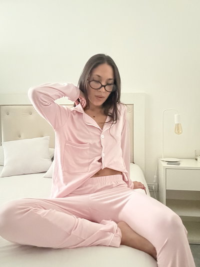 CAMISERO LARGO ROSA BEBE - MANGA LARGA -