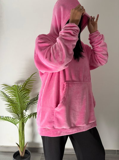 MAXI BUZO POLAR SOFT - FUCSIA -