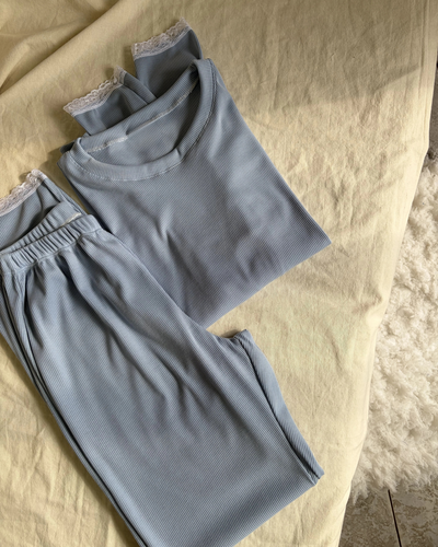 PIJAMA NUBE - CELESTE -