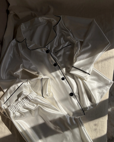 CAMISERO SATEN PREMIUM - BLANCO -
