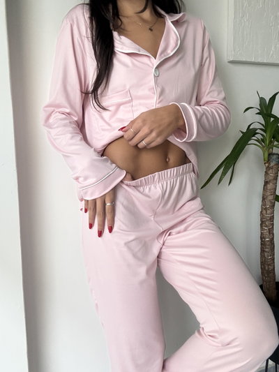 CAMISERO LARGO ROSA BEBE - MANGA LARGA -