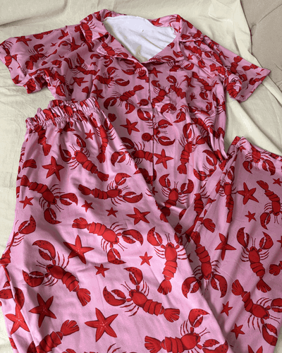 CAMISERO LARGO LANGOSTINOS - MANGA CORTA -