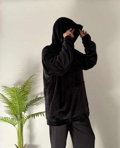 MAXI BUZO POLAR SOFT - NEGRO -