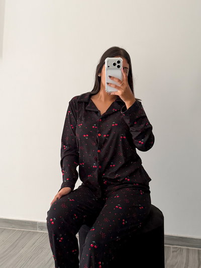 CAMISERO LARGO CHERRY - MANGA LARGA -