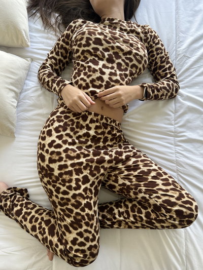 PIJAMA MORLEY ESTAMPADO - ANIMAL PRINT -