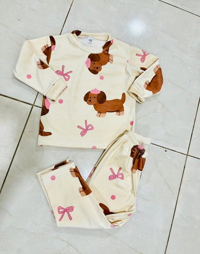 CONJUNTO PLUSH PERRO SALCHICHA
