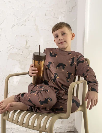 FULL PRINT LARGO SALCHICHA MARRON - KIDS -