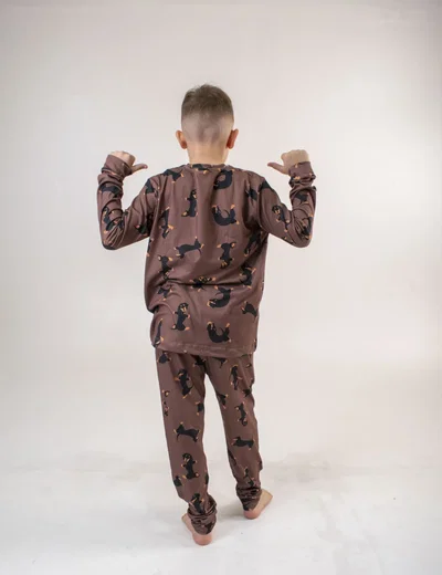 FULL PRINT LARGO SALCHICHA MARRON - KIDS -