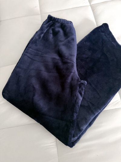 PANTALON BAGGY POLAR SOFT  - AZUL -
