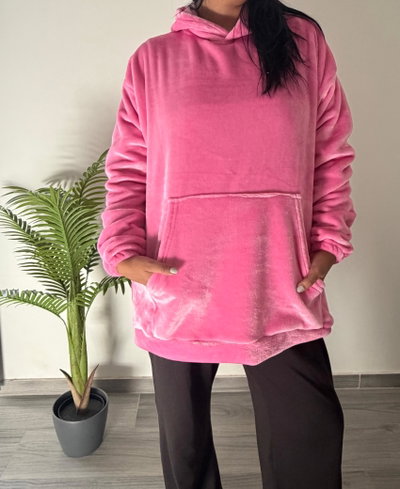 MAXI BUZO POLAR SOFT - ROSA -