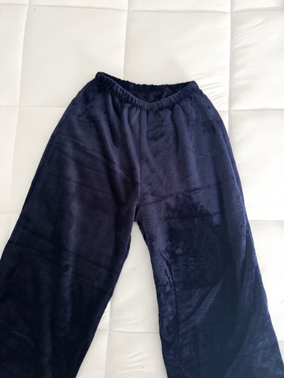 PANTALON BAGGY POLAR SOFT  - AZUL -
