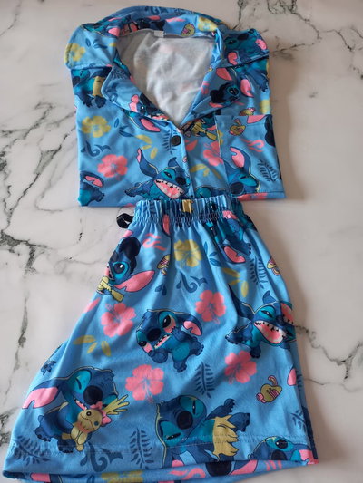 CAMISERO CORTO STITCH -MODAL SOFT-