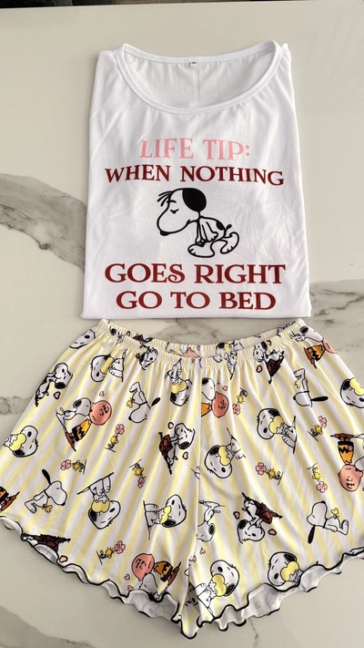 PIJAMA ANIMADO ROULETTE SNOOPY