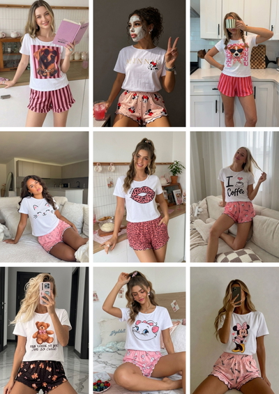 PACKS SURTIDOS PIJAMA CORTOS ANIMADOS ROULETTE