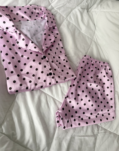 CAMISERO CORTO SATEN ESTAMPADO YULI