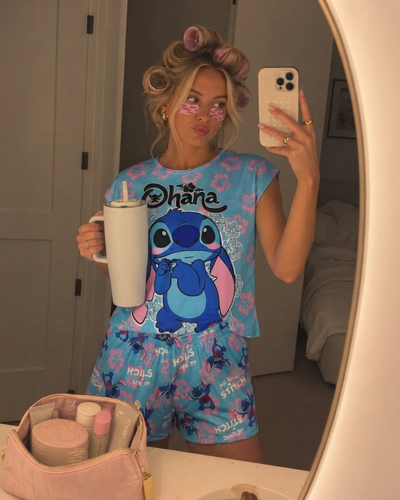 PIJAMA CORTO FULL PRINT - STITCH -
